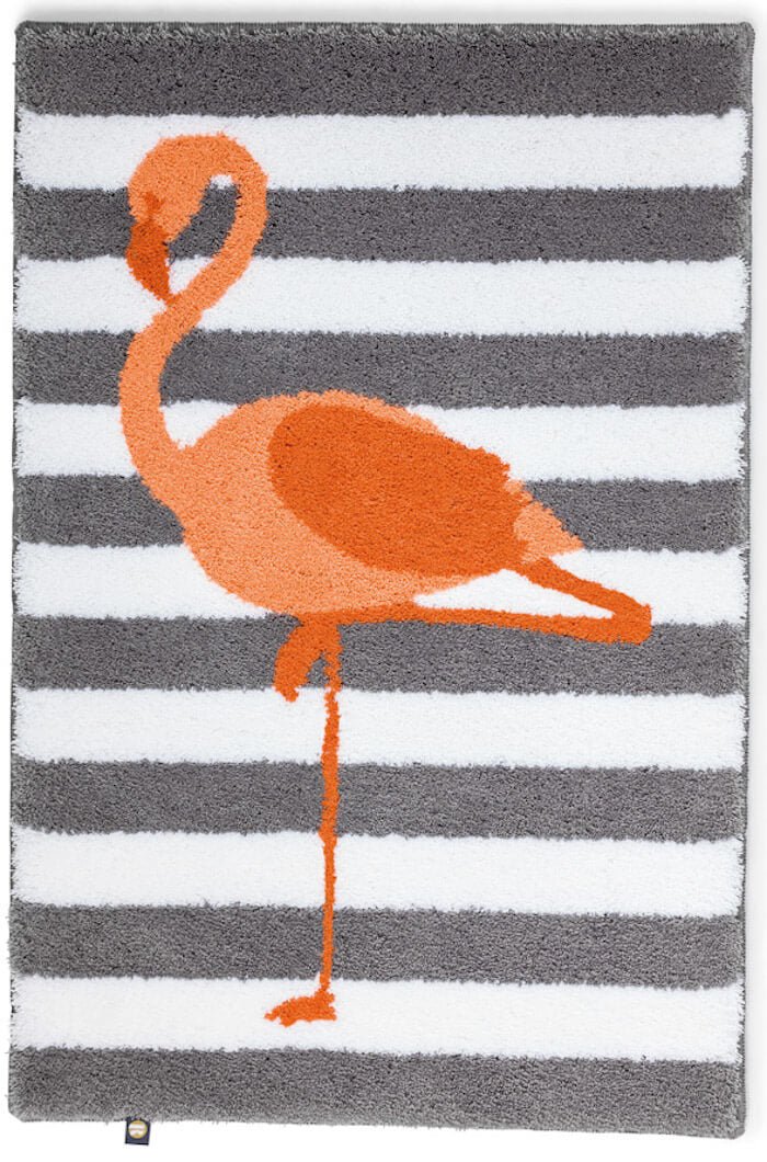 Rhomtuft Flamingo Badezimmerteppich nach Maß: Individuell gefertigter Teppich für Ihr Bad.