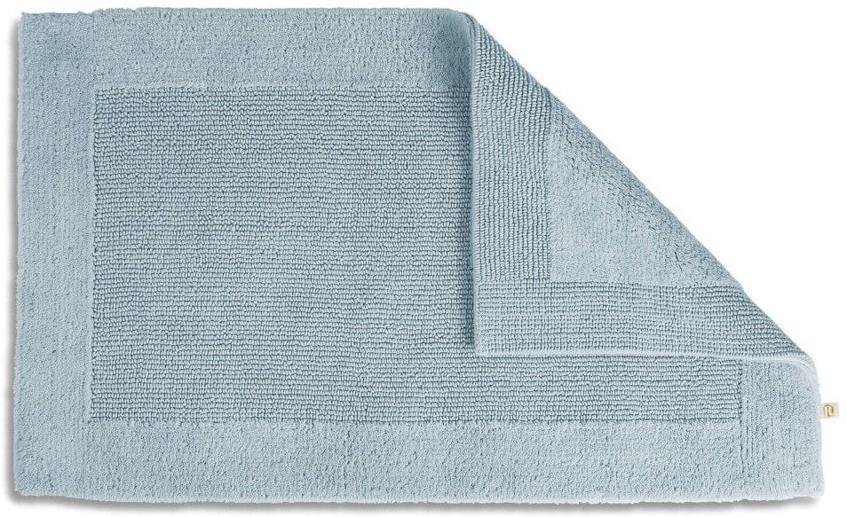 Badteppich Baumwolle hochwertig Prestige in Aquamarin von Rhomtuft, frische Farben für ein belebendes Bad.