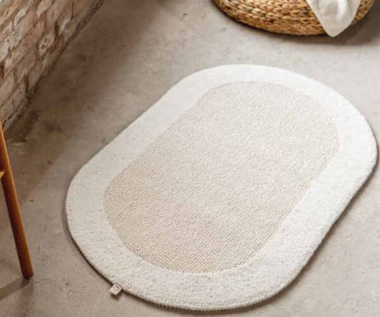 Rhomtuft Exquisit Badteppich, Oval, Baumwolle: Stilvoller Teppich für Ihr Badezimmer.
