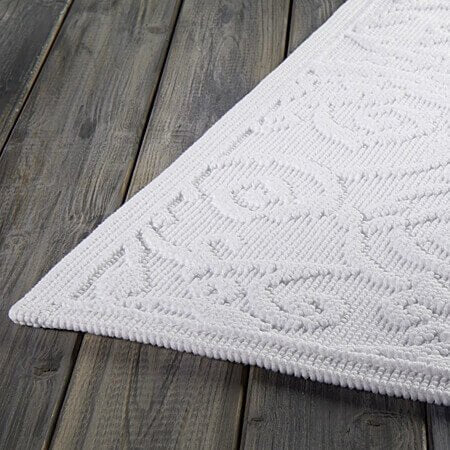 Baumwoll-Badvorleger Paisley von Kahle mit elegantem Muster: Der Badvorleger aus Baumwolle besticht durch sein elegantes Muster.