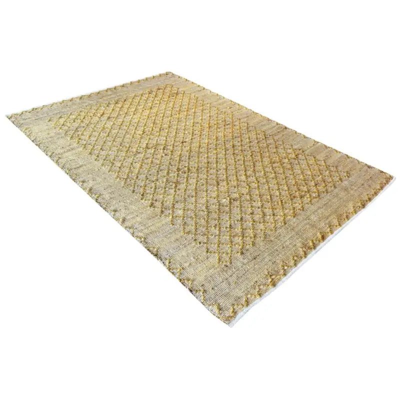 Boho Teppich Ronan aus 100% Hanf in Wohnzimmer-Szene