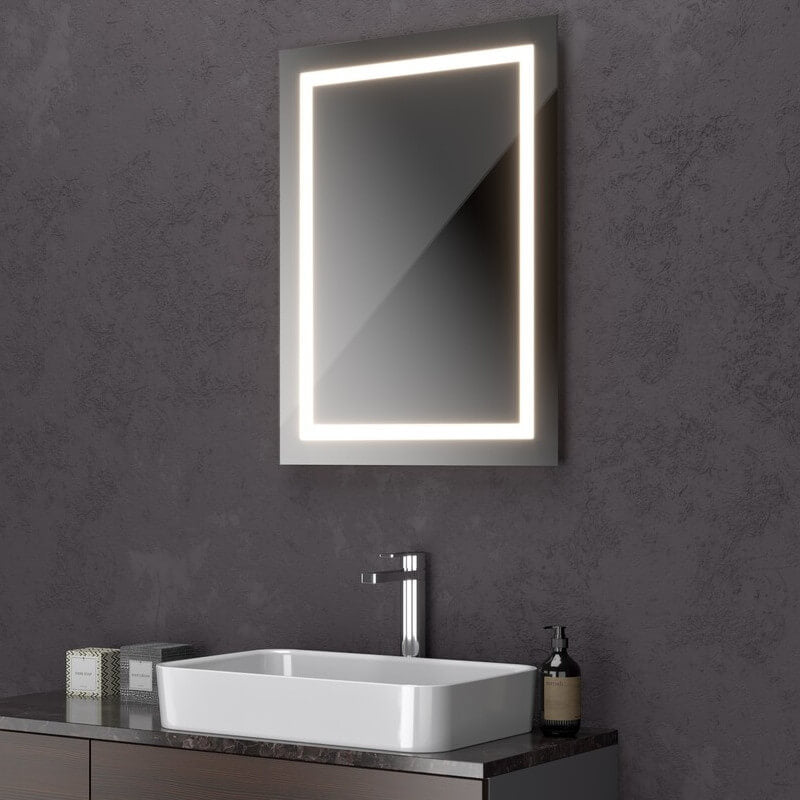 Stellato LED-Lichtspiegel/Badezimmerspiegel mit umlaufender Beleuchtung: Moderner Spiegel für Ihr Badezimmer.