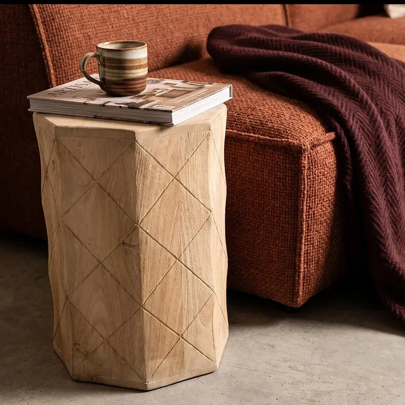 Hocker aus Mangoholz Pacific – Beistelltisch aus Holz