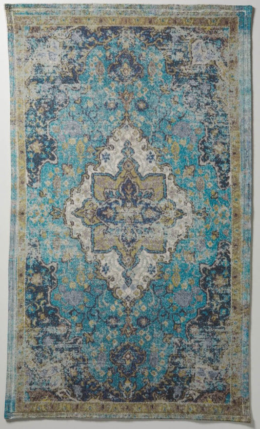 Vintage-Teppich in Olivgrün: Der moderne Vorleger "Persia" von Evelyn Kahle in Olivgrün bringt einen Hauch von Vintage-Charme in Ihr Zuhause.