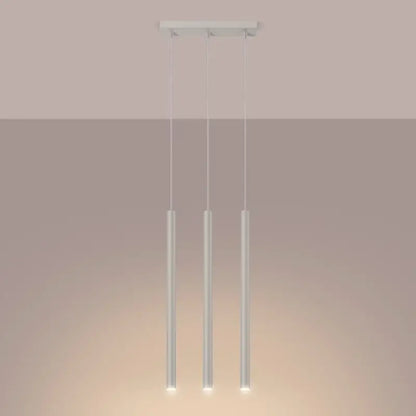 Beige Pendelleuchte Pastello 3-flammig mit warmem Licht, moderne Deckenleuchte im minimalistischen Stil