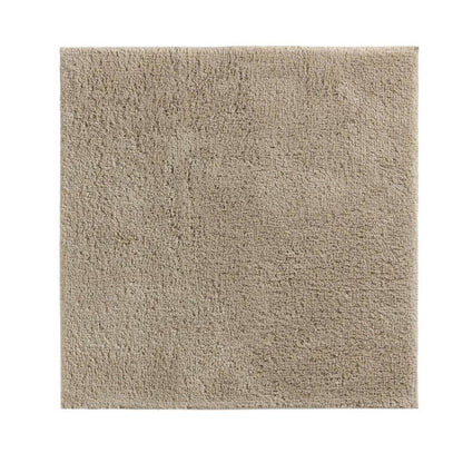 Rutschfeste Badezimmermatte Havana aus Baumwolle, 60x60 cm, Farbe Beige – ideal für Bad und WC