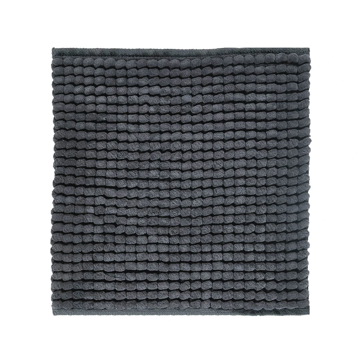WC-Vorleger Axel in Graphite Dunkelgrau von Aquanova in 60x60 cm – weicher Badteppich mit modernem Design für stilvolle Badezimmer.