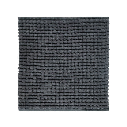 WC-Vorleger Axel in Graphite Dunkelgrau von Aquanova in 60x60 cm – weicher Badteppich mit modernem Design für stilvolle Badezimmer.