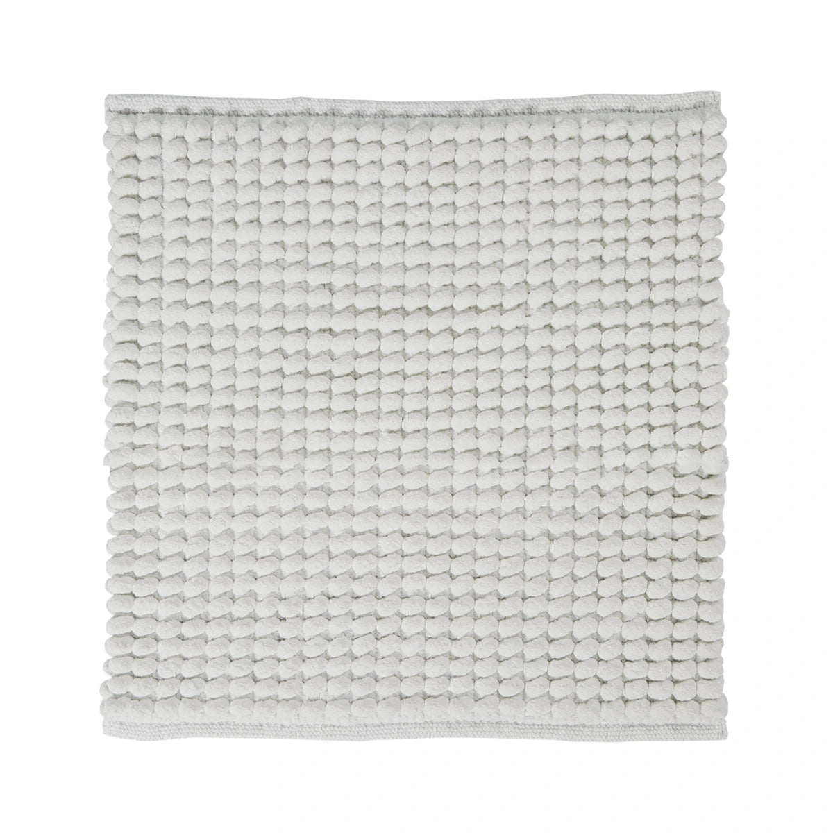 WC-Vorleger Axel in Salt Offwhite Weiß von Aquanova in 60x60 cm – weicher Badteppich in hellem Farbton für ein modernes und stilvolles Badezimmer.