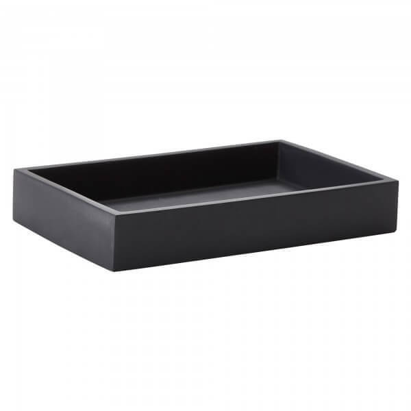 Bruchfeste Ablage oder Fach, Farbe Schwarz, Modell Moon von Aquanova.