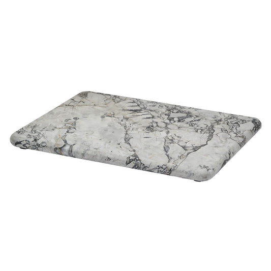 Aquanova Nero Ablage/Tablett, Marmor, Weiß/Schwarz: Elegante Ablage für Ihr Bad.