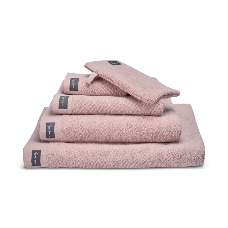 Handtücher mit Bordüre Vandyck Home Uni – pink / 2er Set Gästehandtuch 30x 50 cm