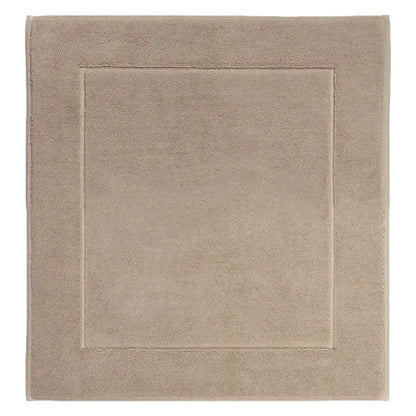 Badvorleger London von Aquanova in Bronze, 60 × 60 cm, quadratisch mit umlaufendem Rahmenmuster
