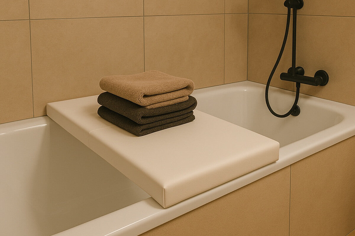 Auflage für Badewanne, Abdeckung: Praktische und stilvolle Abdeckung für Ihre Badewanne.