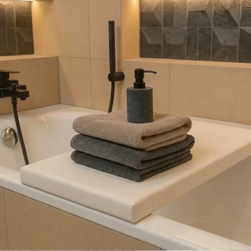 Elegance Badewannenauflage von Dawelba als Badewannenbrücke mit hochwertiger Glattleder-Optik