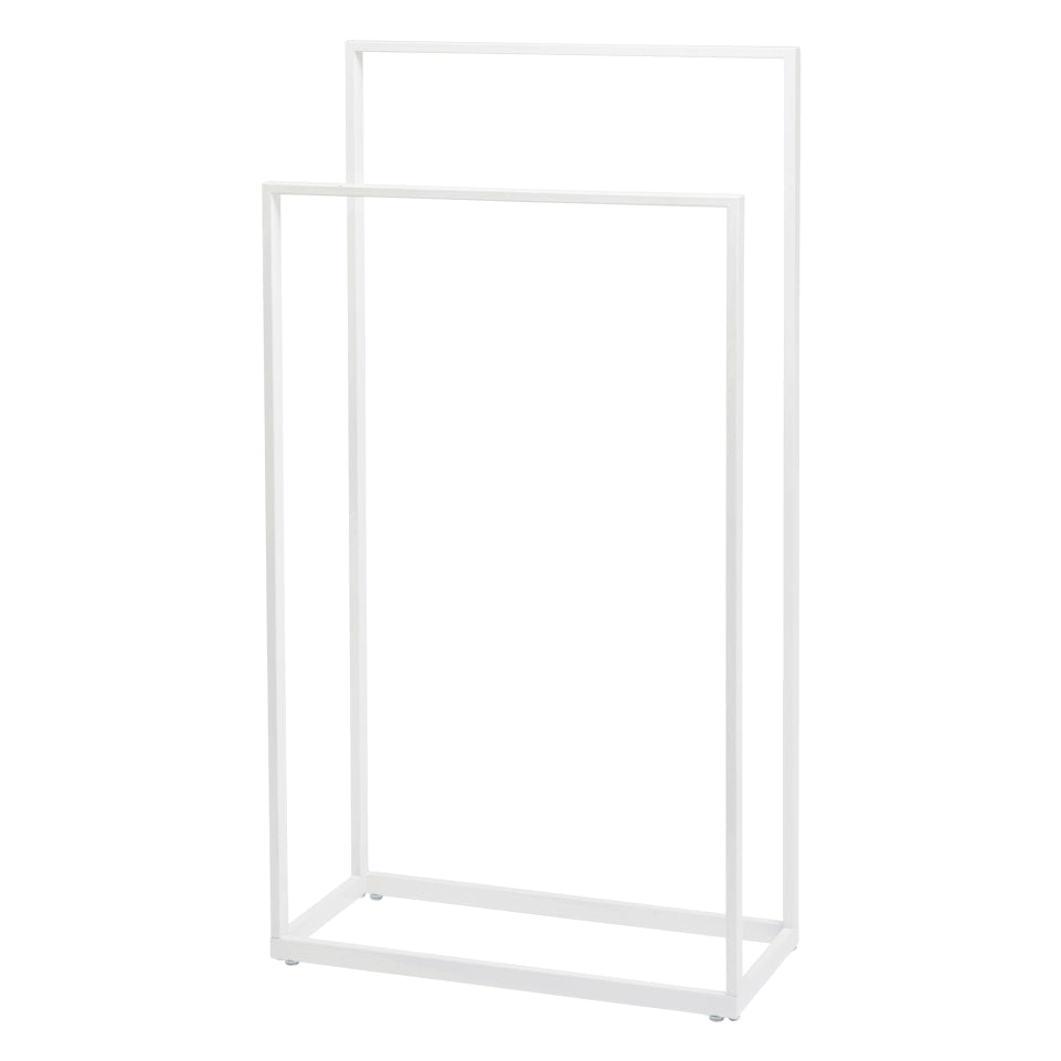Freistehender Handtuchständer Aquanova Yuri in Weiß: Schlichtes Design für Ihr Badezimmer, ideal zum Aufhängen von Handtüchern.