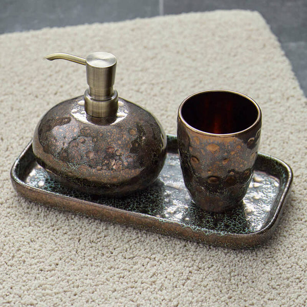 Bad-Set Keramik Vintage Bronze