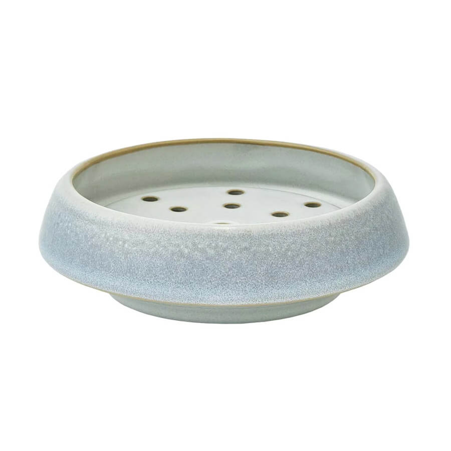 Badaccessoires in Blau: Seifenschale: Die Seifenschale "Figo Ice" von Aquanova in Blau ist ein moderner Blickfang für Bad und Gäste-WC.