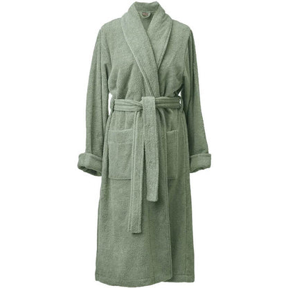 Bademantel Damen & Herren flauschig London Thyme Grün