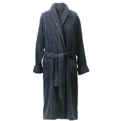 Flauschiger Bademantel London Steel Dunkelgrau Unisex