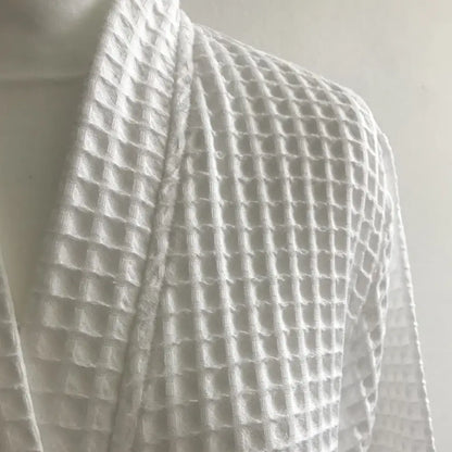 Hochwertiger Baumwoll-Bademantel mit Waffelmuster von Prima Evelyn Kahle