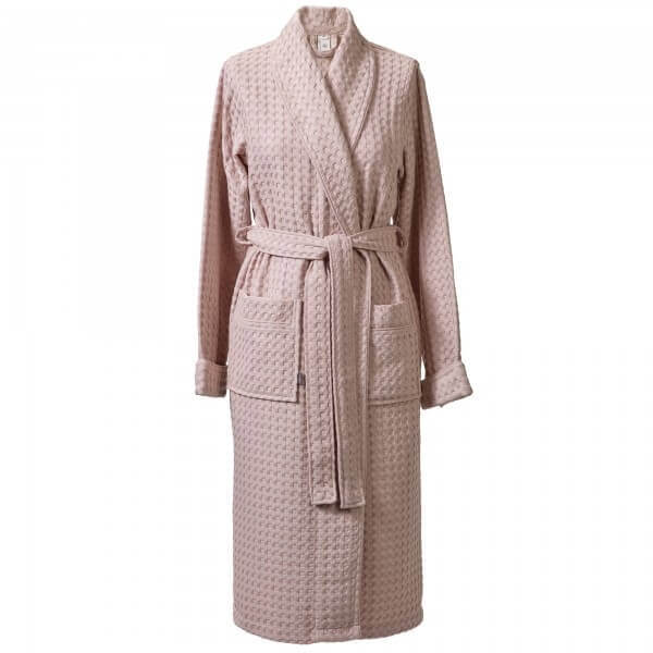 Bademantel Waffelpique für Damen Viggo in Dusty Pink von Aquanova, leicht und stilvoll für entspannende Momente.