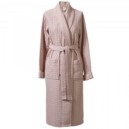 Bademantel Waffelpique für Damen Viggo in Dusty Pink von Aquanova, leicht und stilvoll für entspannende Momente.