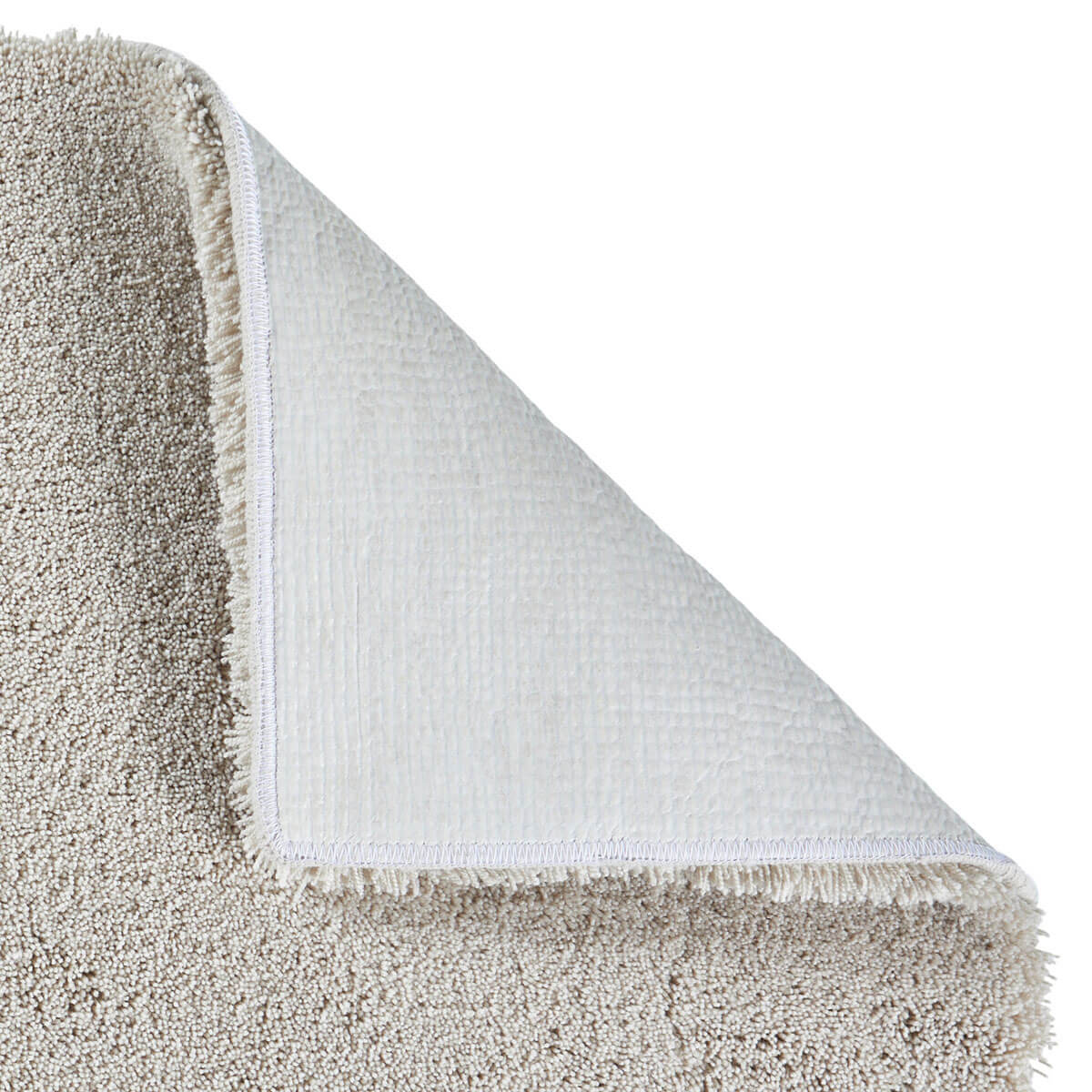 Aquanova Bela Badteppich, Hochflor, Beige, latexiert: Rutschfester, weicher Teppich für Ihr Badezimmer.