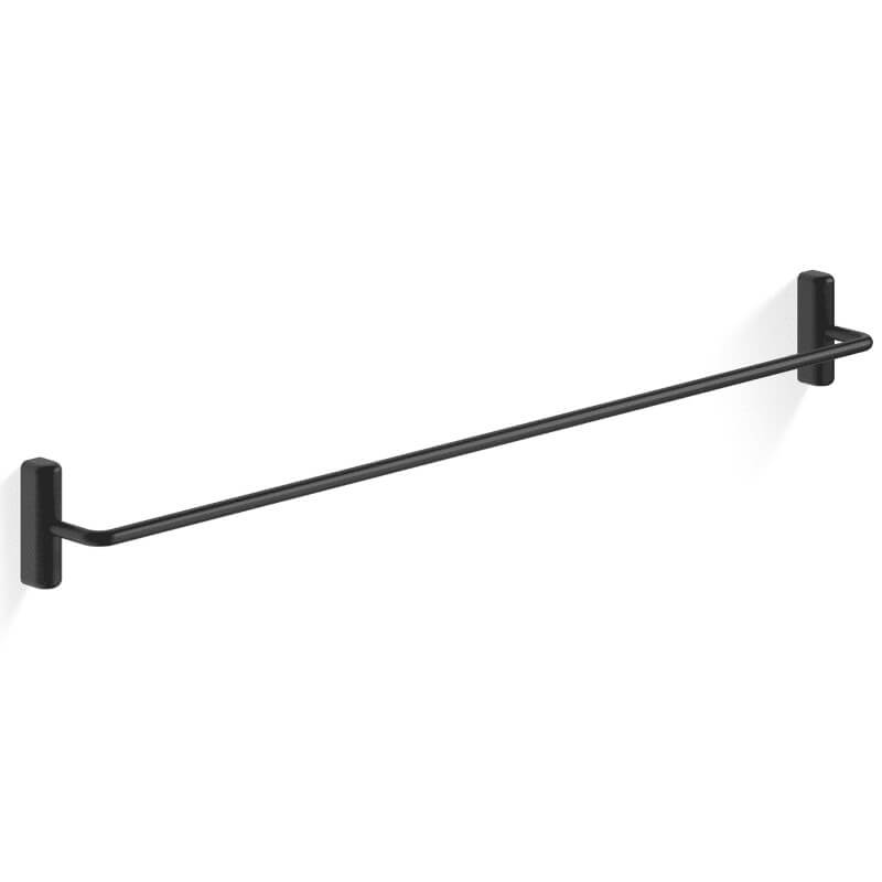 Badetuchhalter von Giese: Die schwarze Etagere mit 1 Stange zum Kleben oder Schrauben ist ein stilvoller Badetuchhalter.