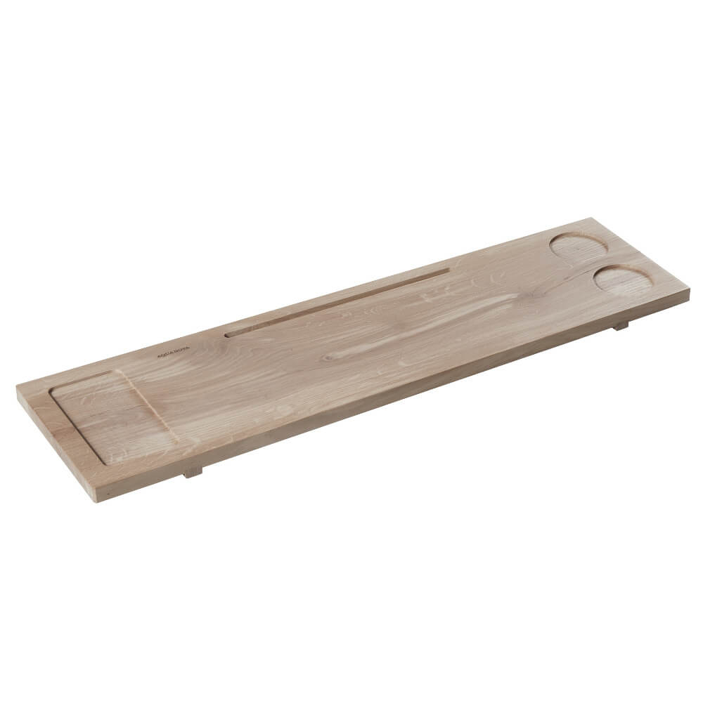 Badewannenbrücke/Wannenbrücke/Badbrücke aus Holz, Eiche in Mink von Aquanova, luxuriöse Ergänzung für Ihr Bad.