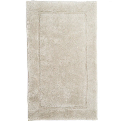 Weiche, rutschfeste Badezimmermatte Orlando in Sand – großer Badezimmerteppich in Beige-Naturton