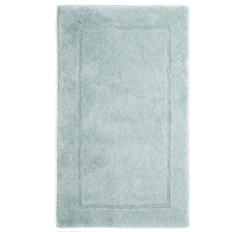 Weiche, rutschfeste Badezimmermatte Orlando in Sea Green – großer Badezimmerteppich in sanftem Mistgrün
