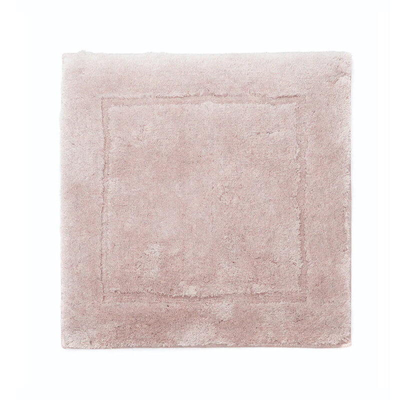 Rutschfeste Badezimmermatte Orlando in 60x60 cm, WC-Vorleger in Misty Pink (rosa) – weicher Badteppich für sicheren Stand und gemütliches Wohlfühlbad