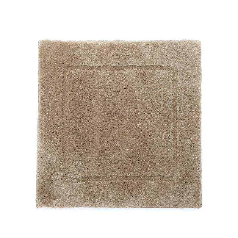 Rutschfeste Badezimmermatte Orlando Rope in 60x60 cm, WC-Vorleger in Beige/Natur – weicher Badteppich für sicheren Halt und stilvolles Badezimmer