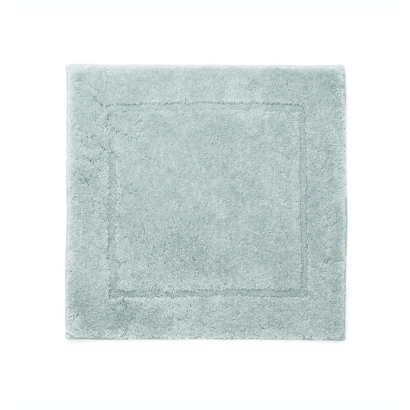 Rutschfeste Badezimmermatte Orlando 60x60 cm, WC-Vorleger in Seagreen Mist Grün – weicher Badteppich für sicheren Halt im Badezimmer