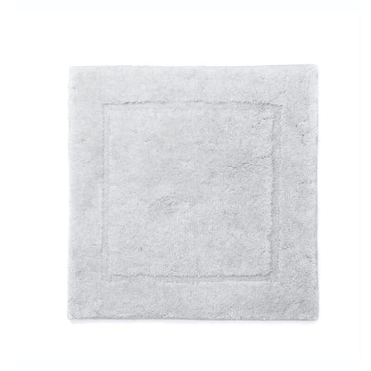 Rutschfeste Badezimmermatte Orlando 60x60 cm, WC-Vorleger in Silber Grau – weicher Badteppich für sicheren Halt im Bad