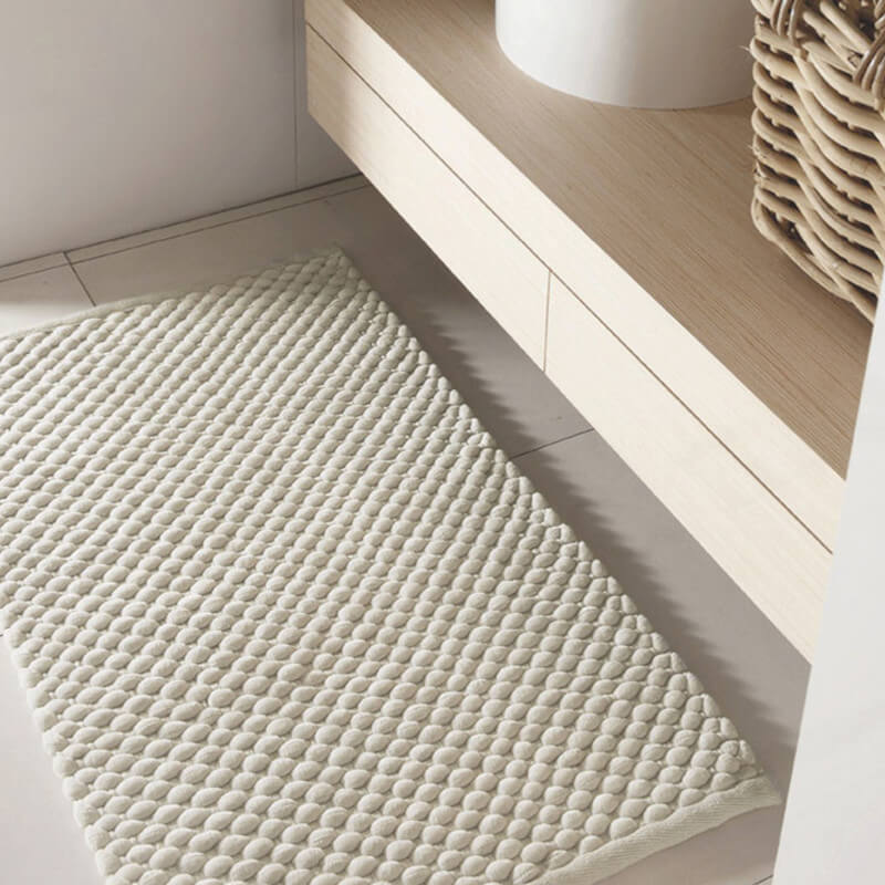 Aquanova Maks Badezimmerteppich, Ivory, hochwertig und ausgefallen: Eleganter Teppich für ein stilvolles Bad.