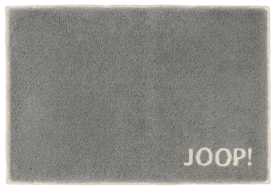 Joop! Badezimmerteppich in Graphit, hochwertiger Badezimmerteppich für ein modernes Bad.
