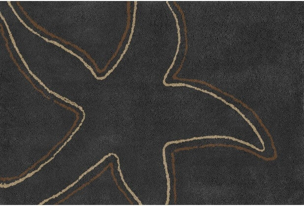 Badezimmerteppich Starfish von Rhomtuft in Zink, Cappuccino und Walnuss als Maßanfertigung – pflegeleicht und hochwertig für ein modernes Badezimmer.