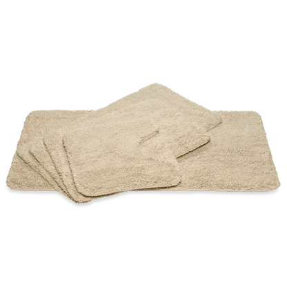 Badematte Houston in Desert Beige von Vandyck mit rutschfester Unterseite für sicheren Halt im Badezimmer.