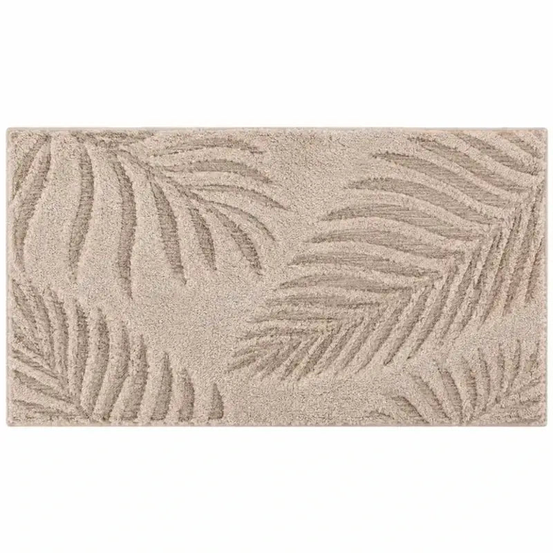 Badvorleger Hochflor weich FERYA – Palmenmuster