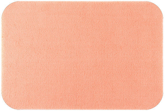 Badteppich/Badezimmerteppich Aspect mit abgerundeten Ecken von Rhomtuft in Peach, sanfte Farben für ein harmonisches Bad.