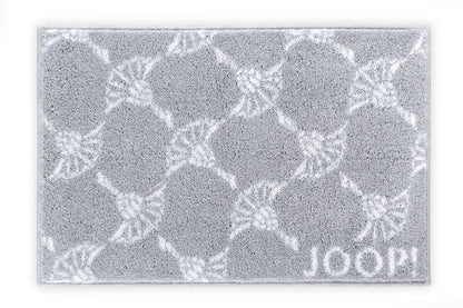 Badteppich/Badezimmerteppich/Badezimmermatte Joop! New Cornflower Allover in Kiesel, komfortabel und stilvoll für jedes Badezimmer.
