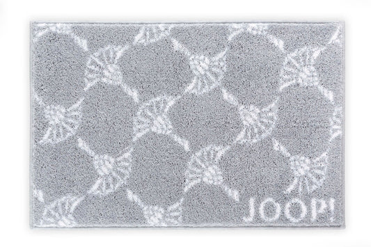 Badteppich/Badezimmerteppich/Badezimmermatte Joop! New Cornflower Allover in Kiesel, komfortabel und stilvoll für jedes Badezimmer.