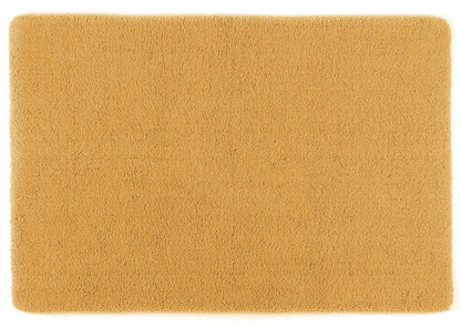 Badteppich/Badezimmerteppich Square in Gold von Rhomtuft, luxuriöser Teppich für ein elegantes Bad.