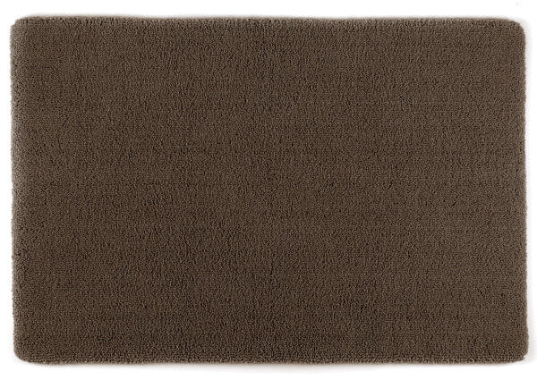 Badteppich/Badezimmerteppich Square in Mocca von Rhomtuft, warme Farben für ein gemütliches Bad.