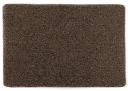 Badteppich/Badezimmerteppich Square in Mocca von Rhomtuft, warme Farben für ein gemütliches Bad.