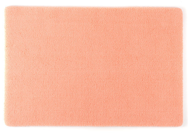 Badteppich/Badezimmerteppich Square in Peach von Rhomtuft, sanfte Farben für ein harmonisches Bad.