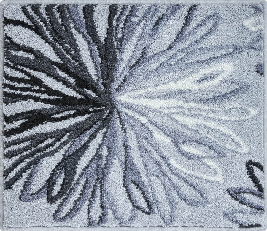 Grund Art Badteppich/Badezimmervorleger, Anthrazit/Dunkelgrau/Grau, 50x60cm: Moderner Teppich für Ihr Badezimmer.