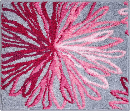 Grund Art Badteppich/Badezimmervorleger, Rosa/Grau, 50x60cm: Stilvoller Teppich für Ihr Badezimmer.